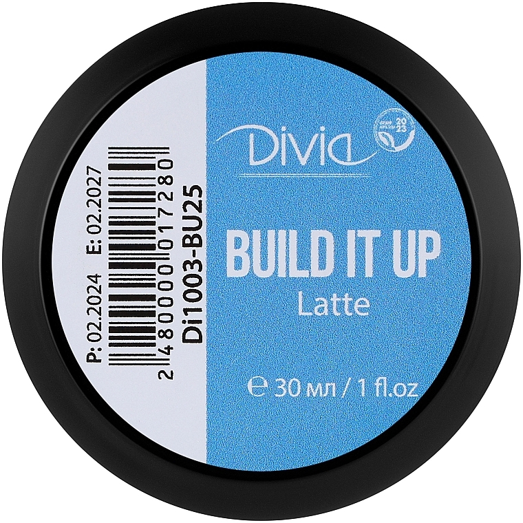 Рідкий гель для нігтів "Build It Up", Di1003 (30 мл) - Divia Build It Up Gel Di1003 (30 ml)  — фото N2