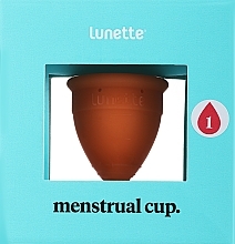 Менструальная чаша, модель 1, оранжевая - Lunette Reusable Menstrual Cup Orange Model 1 — фото N2