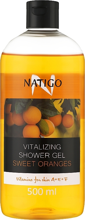 Энергетический гель для душа "Сладкие апельсины" - Natigo Vitalizing Shower Gel Sweet Oranges — фото N3