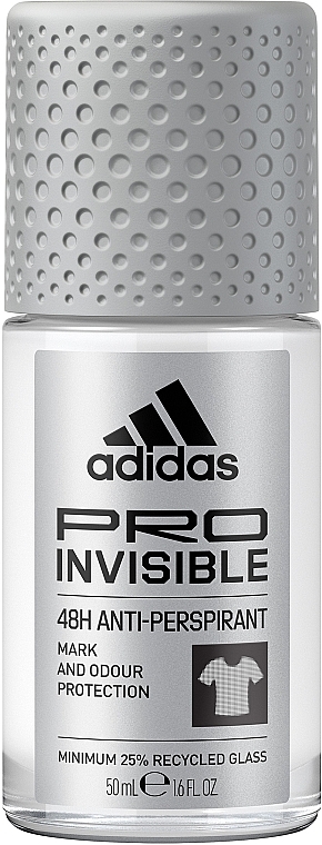 Дезодорант-антиперспирант шариковый для мужчин - Adidas Pro Invisible Antiperspirant Roll-on For Men — фото N1