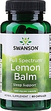 Духи, Парфюмерия, косметика Пищевая добавка "Лимонный бальзам", 500 мг - Swanson Full Spectrum Lemongrass