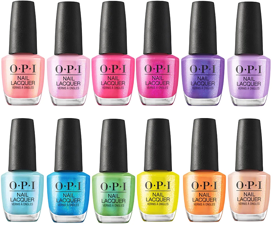Набір - O.P.I Nail Lacquer Summer Collection 2022 Power of Hue (n/lacquer/12x15ml) — фото N2