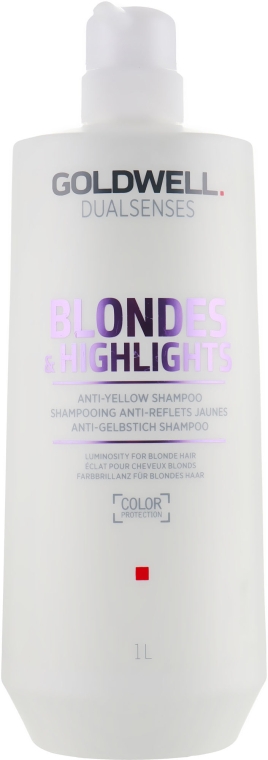 Шампунь проти жовтизни для освітленого волосся - Goldwell Dualsenses  Blondes&Highlights — фото N3