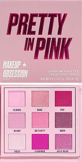 Палетка теней для век - Makeup Obsession Pretty In Pink Shadow Palette 