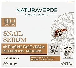 Парфумерія, косметика Антивіковий крем для обличчя - Naturaverde Bio Regenerating Restoring Anti-Ageing Face Cream