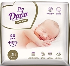 Подгузники "Elite Care" 1 Newborn (2-5 кг, 23 шт.) - Dada — фото N1
