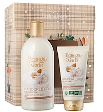 Набір - Bottega Verde Sweet Almond Milk And Oil Gift Set (sh/gel/400ml + h/cr/75ml) — фото N1