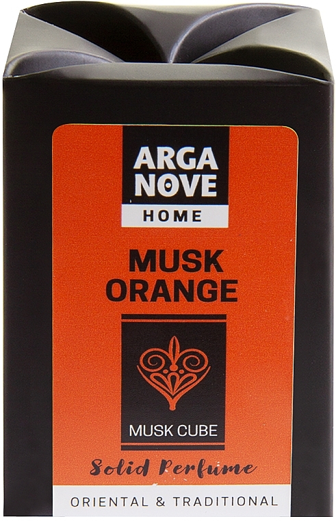 Ароматический кубик для дома - Arganove Solid Perfume Cube Musk Orange — фото N1