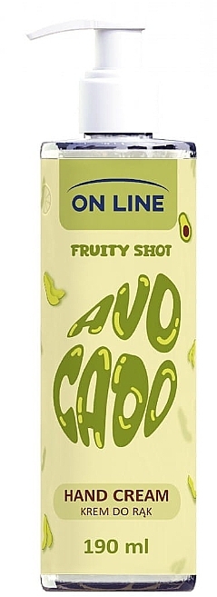 Крем для рук "Avocado" - On Line Fruity Shot Hand Cream — фото N1