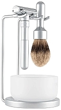Парфумерія, косметика Набір для гоління - Merkur Shaving Set Futur 750 (razor/1pc + shaving/brush/1pc + acc/2pcs)
