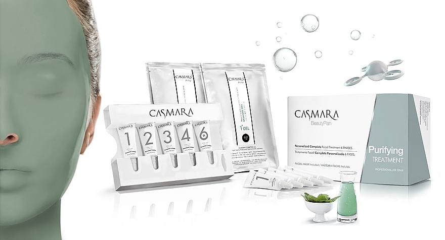 Профессиональный монодозный уход - Casmara Purifying Treatment (ampoules/30x4ml + mask/6x100ml + 6x25g) — фото N4