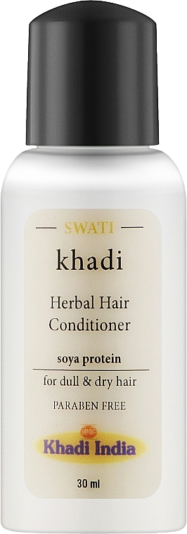 Травяной кондиционер для волос "Соевый белок" - Khadi Swati Herbal Hair Conditioner (мини) — фото N1