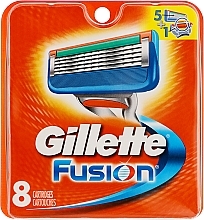 Духи, Парфюмерия, косметика Сменные кассеты для бритья, 8 шт. - Gillette Fusion 