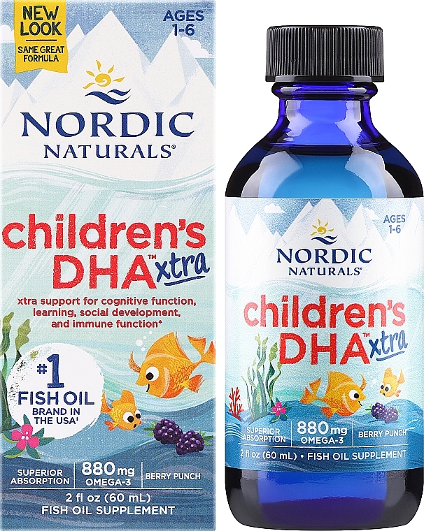 Пищевая добавка для детей, виноград 880 мг "Омега-3" - Nordic Naturals Children's DHA Xtra — фото N2