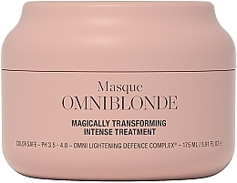 Маска для поврежденных, окрашенных и светлых волос - Omniblonde Magically Transforming Intense Treatment Masque — фото N1