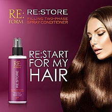 Двофазний спрей-кондиціонер для відновлення волосся - Re:form Re:store Filling Two-Phase Spray Conditioner — фото N7