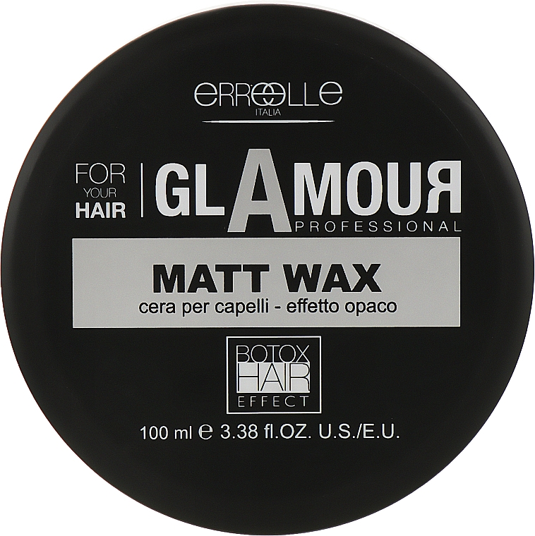 Матовый моделирующий воск для волос с эффектом ботокса - Erreelle Italia Glamour Professional Cera Matt Wax Effetto Botox 