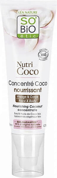 Універсальний концентрат для обличчя і тіла - So'Bio Etic Nutri Coco Nourishing Coconut Concentrate — фото N1