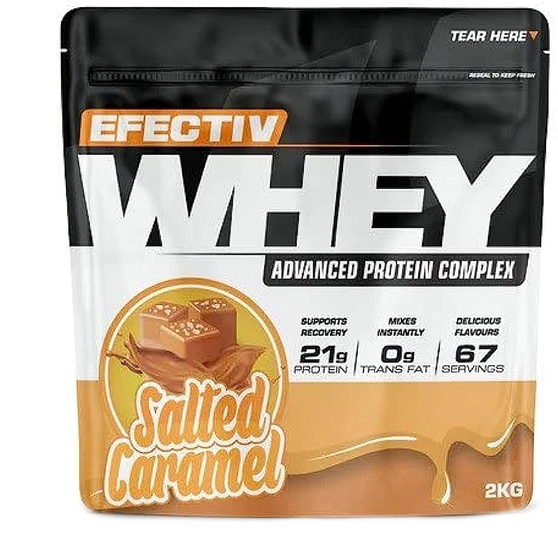 Сывороточный протеин "Солоная карамель" - Efectiv Nutrition Whey Protein Salted Caramel — фото N1