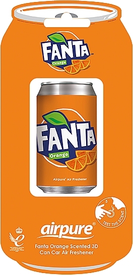 Автомобільний освіжувач повітря "Фанта апельсин" - Airpure Car Vent Clip Air Freshener Fanta Orange — фото N1