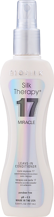 Кондиціонер для волосся - BioSilk Silk Therapy 17 Miracle Leave-In Conditioner — фото N1