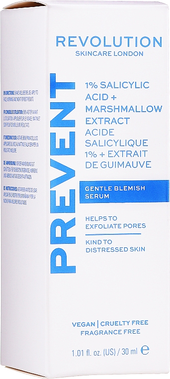 Сыворотка с 1% салициловой кислоты - Revolution Skincare 1% Salicylic Acid Serum With Marshmallow Extract — фото N2