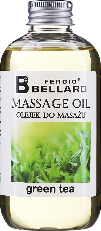 Массажное масло "Зеленый чай" - Fergio Bellaro Massage Oil Green Tea — фото N1