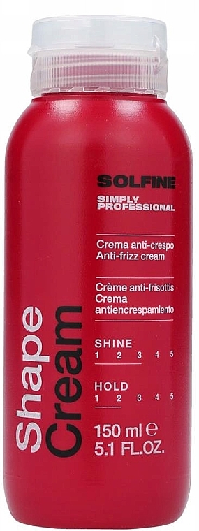 Крем для укладки вьющихся волос - Solfine Shape Cream — фото N1