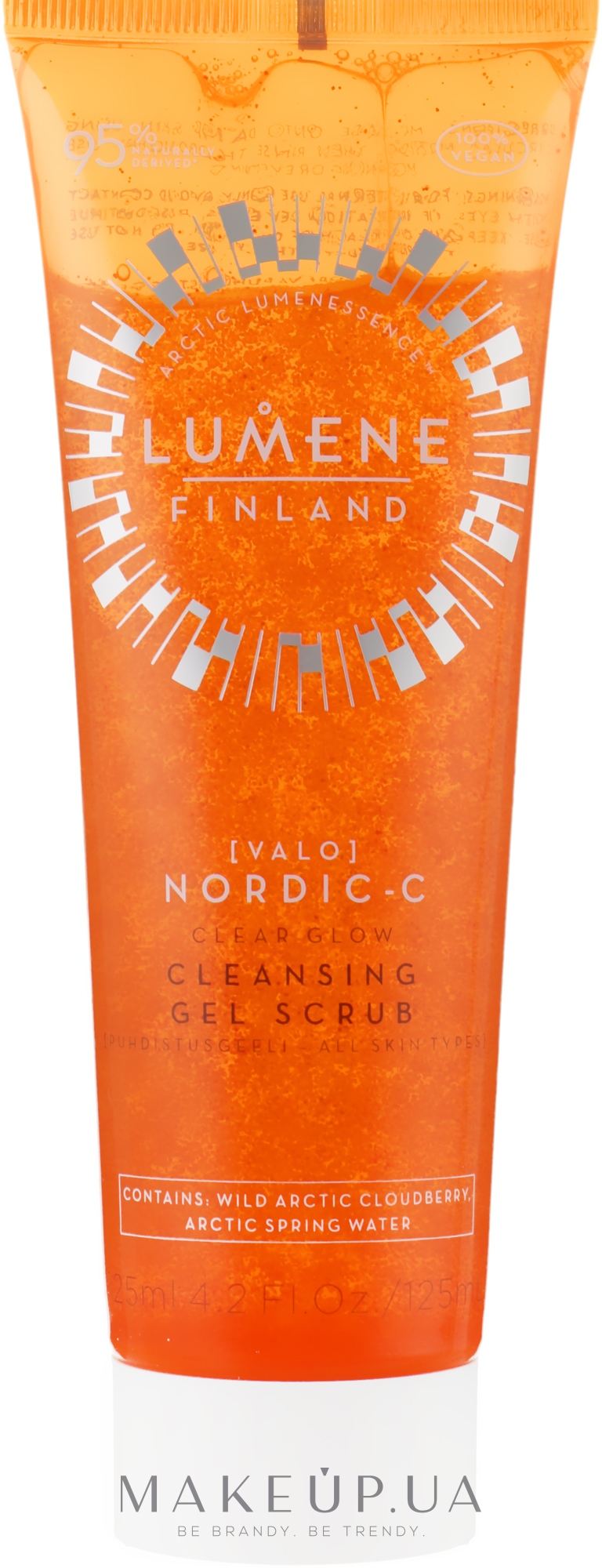 Очищающий гель-скраб для лица - Lumene Valo Nordic-C Clear Glow Cleansing Gel Scrub — фото 125ml
