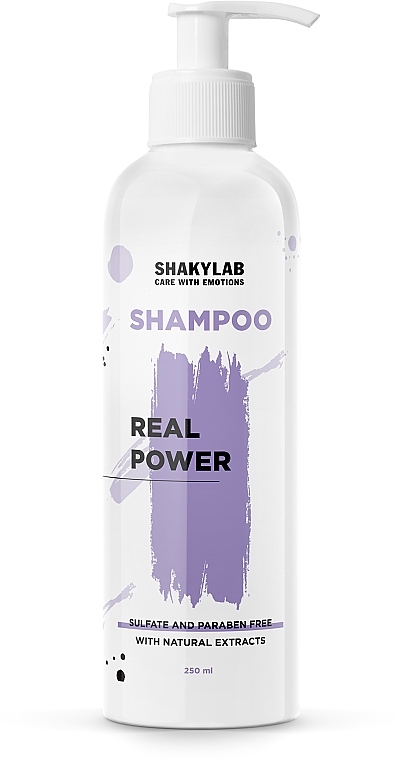Шампунь бессульфатный для ослабленных волос "Real Power" - SHAKYLAB Sulfate-Free Shampoo
