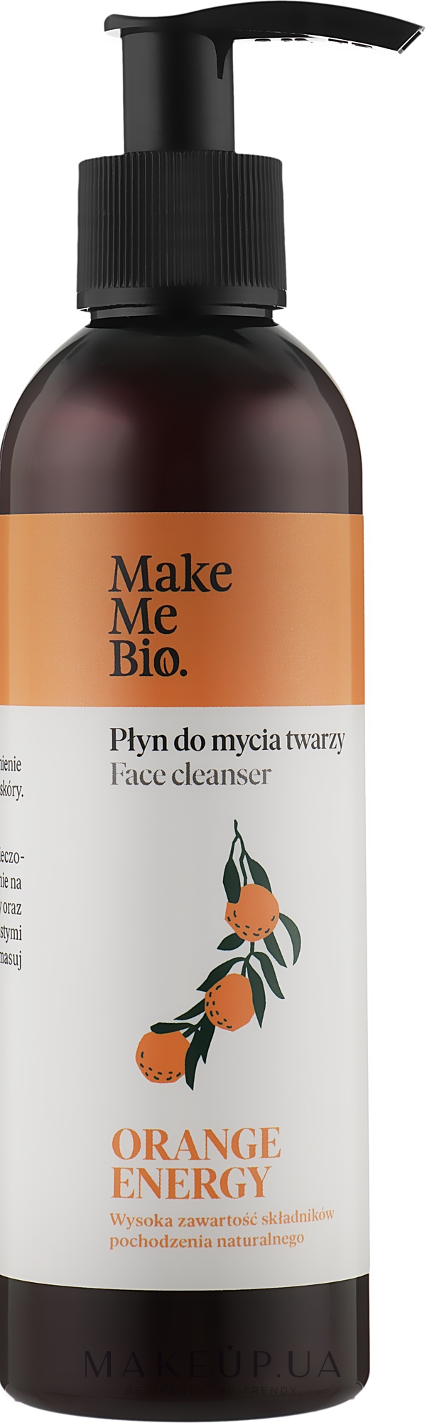 Очищувальний засіб для обличчя "Помаранчева енергія" - Make Me Bio Orange Energy Face Cleanser — фото 200ml