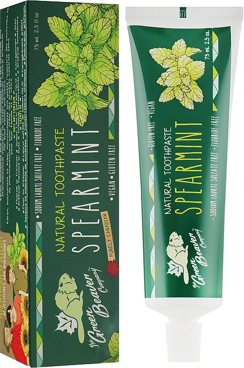 Зубная паста "Spearmint" со вкусом мяты - Green Beaver Toothpaste