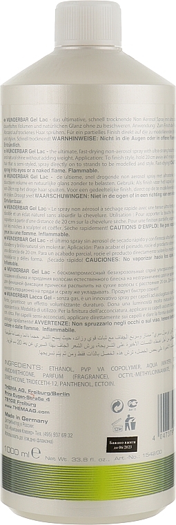 УЦІНКА Гель-лак для волосся ультрасильної фіксації, неаерозольний - Wunderbar Color Gel Lacquer Non Aerosol * — фото N4