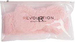 Косметическая повязка на голову, розовая - Revolution Skincare Light Pink Headband — фото N3