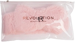 Косметична пов'язка на голову, рожева - Revolution Skincare Light Pink Headband — фото N3