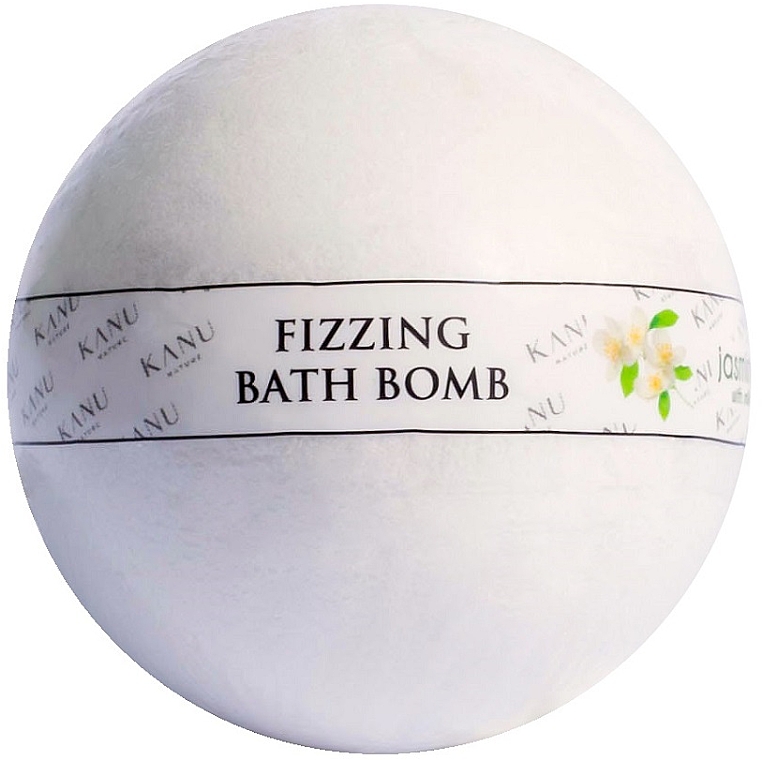 Бомбочка для ванны "Жасмин" - Kanu Nature Fizzing Bath Bomb Jasmine — фото N1