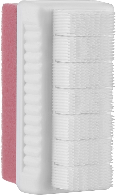 Щітка-пемза комбінована на блістері, блідо-рожева - Titania — фото N1