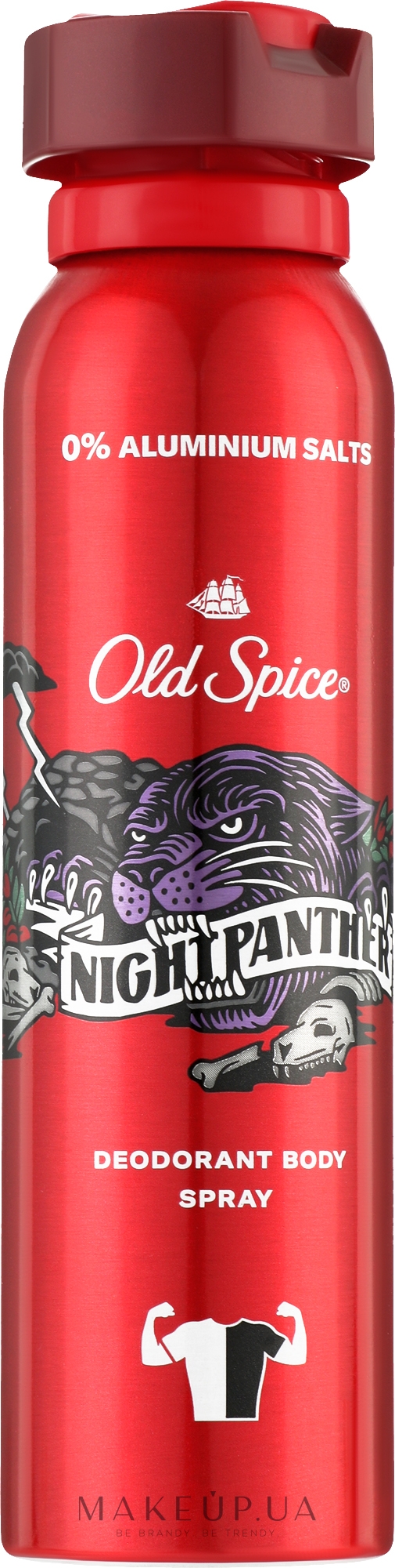 Аэрозольный дезодорант - Old Spice Night Panther Deodorant Spray — фото 150ml