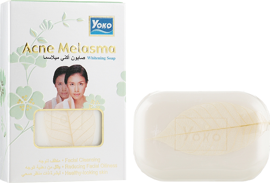 Мило для обличчя й тіла - Yoko Acne Melasma Whitening Soap — фото N1