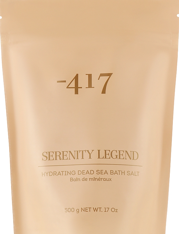 Натуральна сіль "Мертвого моря" - -417 Serenity Legend Hydrating Dead Sea Bath Salt — фото N1