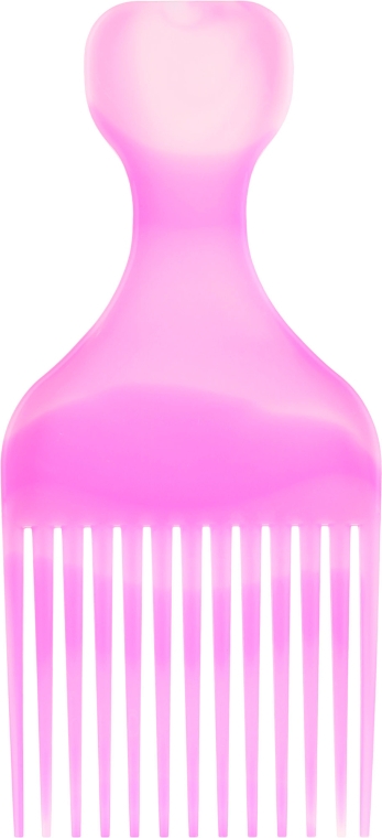 Гребень для волос "Afro", 60403, розовый - Top Choice — фото N1