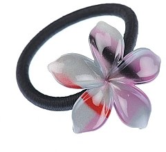 Парфумерія, косметика Затискач еластичний для волосся "Mixed Colour Texture" - Kosmart Medium Size Flower Shape Hair Elastic With Decoration