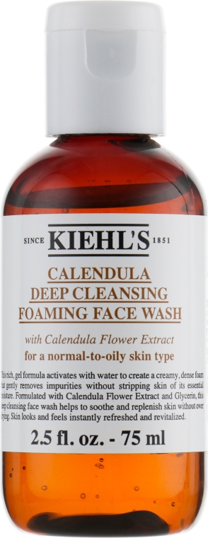 Очищающая гель-пена с календулой - Kiehl's Calendula Deep Cleansing Foaming Face Wash