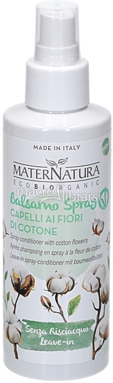 Кондиционер для волос с хлопковыми цветами - MaterNatura Conditioner — фото N1