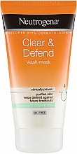 Маска для обличчя 2 в 1 - Neutrogena  Clear & Defend 2 in 1 Wash-Mask — фото N1