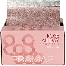 Парфумерія, косметика Фольга в аркушах із тисненням - Framar 5x11 Pop Up Foil Rose All Day