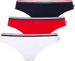 Трусики-слип, 3шт, navy, red, white - U.S. Polo Assn. — фото N1