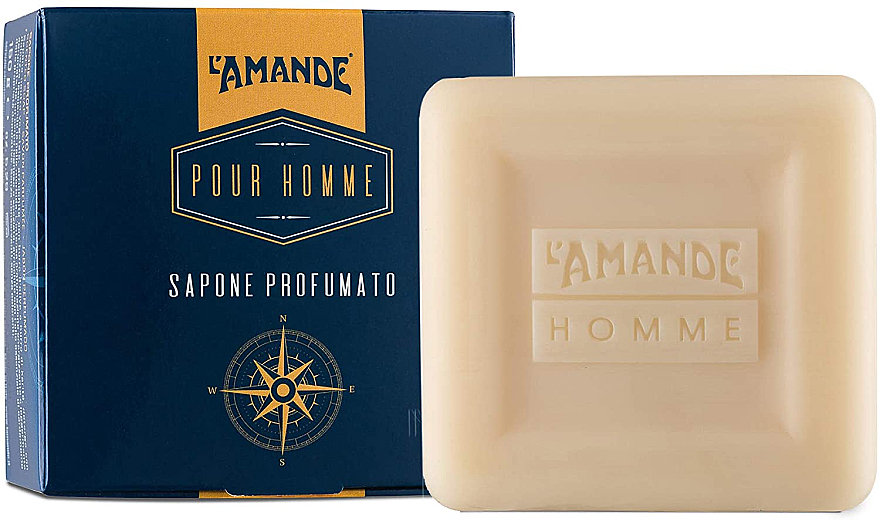 L'Amande Pour Homme Perfumed Soap - Парфюмированное мыло — фото N1