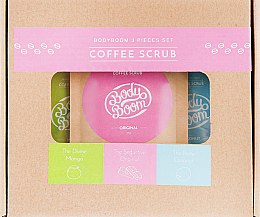 Парфумерія, косметика Набір кавових скрабів для тіла - Body Boom Coffee Scrub (scrub/3x30g)