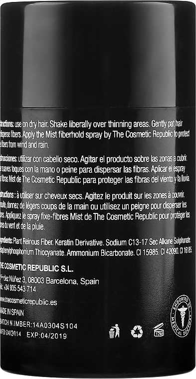 Кератин для волос - The Cosmetic Republic Keratin Fibers — фото N3